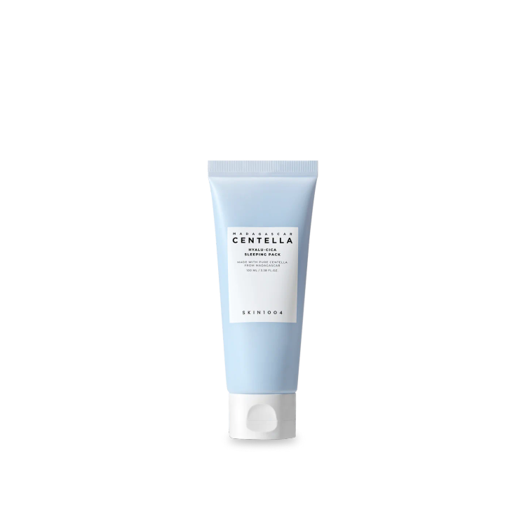 ماسک خواب آبرسان و تسکین دهنده پوست با هیالورونیک اسید و سنتلا برند Skin1004
