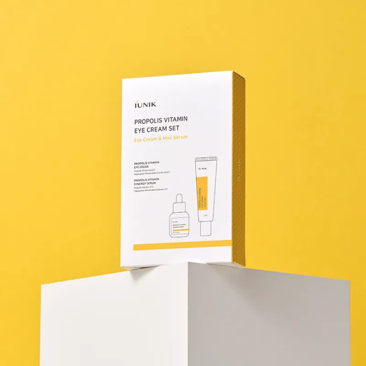 پک IUNIK سرم و کرم روشن کننده دور چشم با عصاره ویتامین سی