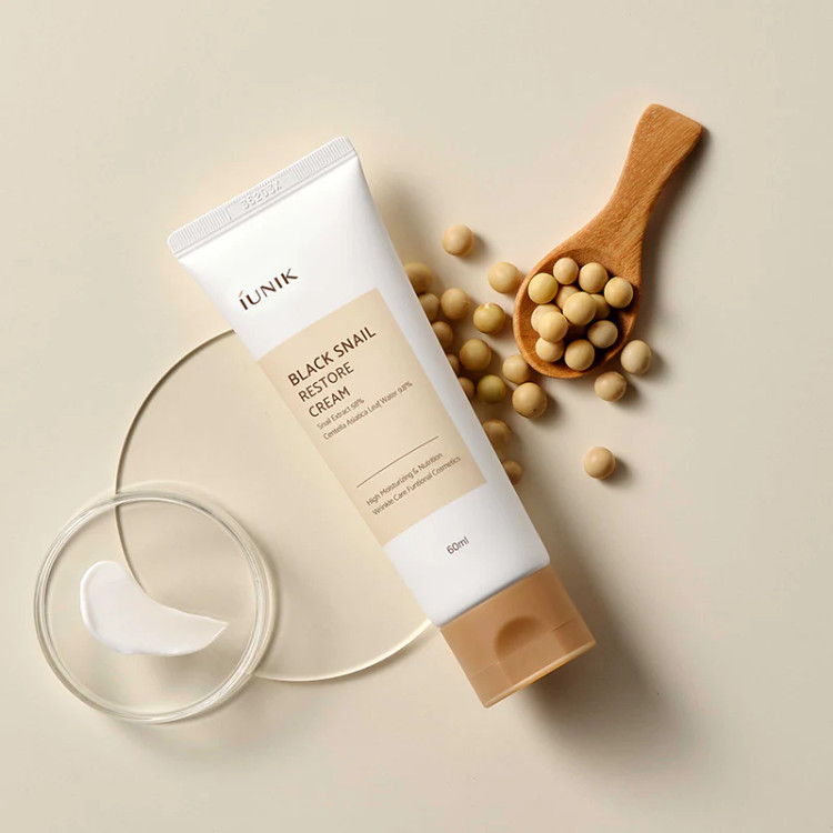 IUNIK Black Snail Restore cream کرم بازسازیکننده پوست